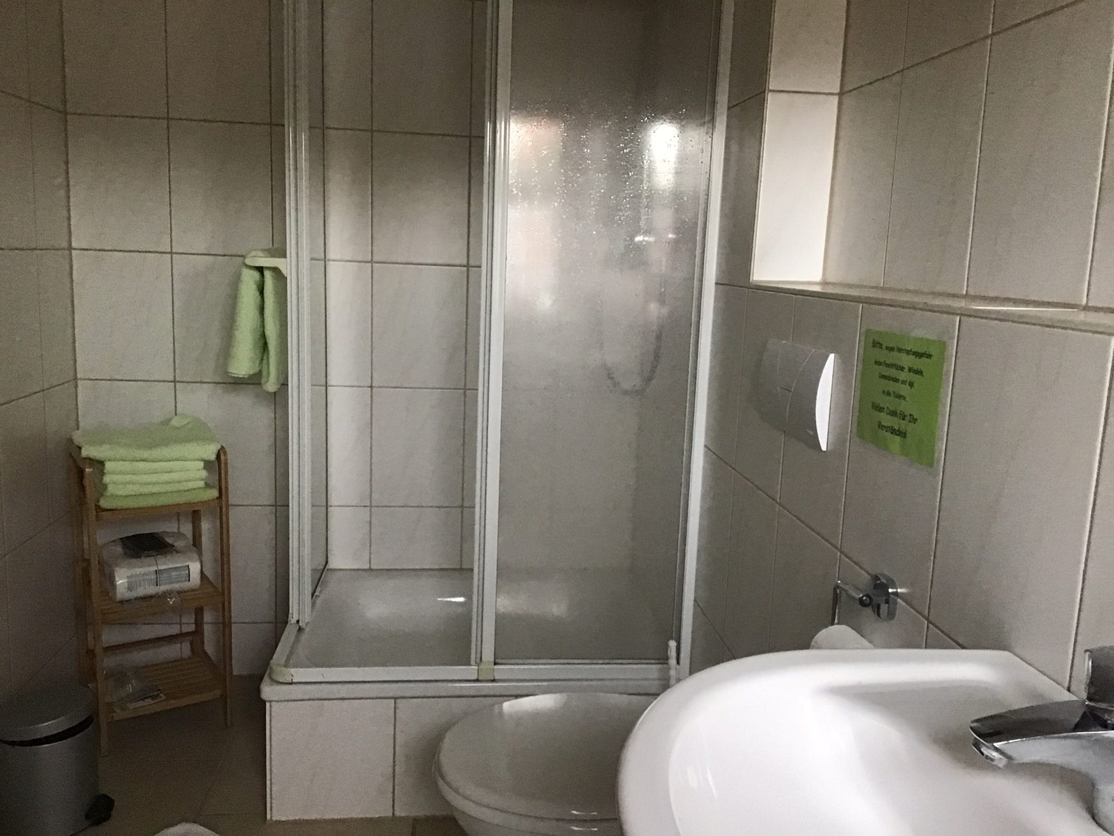 Duschbad der Ferienwohnung